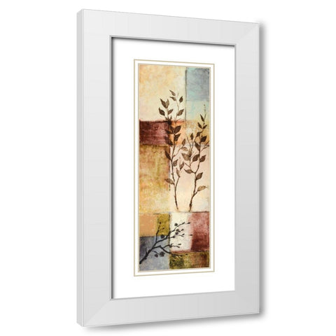 Through the Seasons II White Modern Wood Framed Art Print with Double Matting by Marcon, Michael