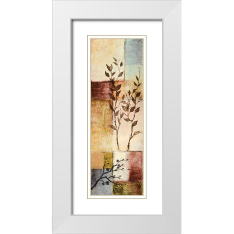 Through the Seasons II White Modern Wood Framed Art Print with Double Matting by Marcon, Michael