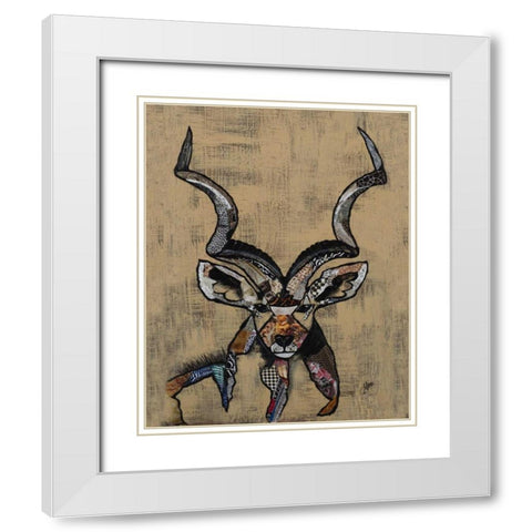 Serengeti Wildlife I White Modern Wood Framed Art Print with Double Matting by Ritter, Gina