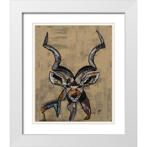 Serengeti Wildlife I White Modern Wood Framed Art Print with Double Matting by Ritter, Gina