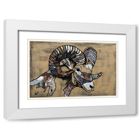 Serengeti Wildlife III White Modern Wood Framed Art Print with Double Matting by Ritter, Gina