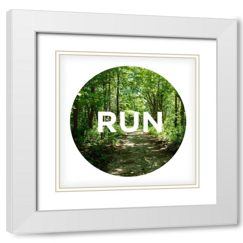 Active Type II White Modern Wood Framed Art Print with Double Matting by Nawrocke, Bruce