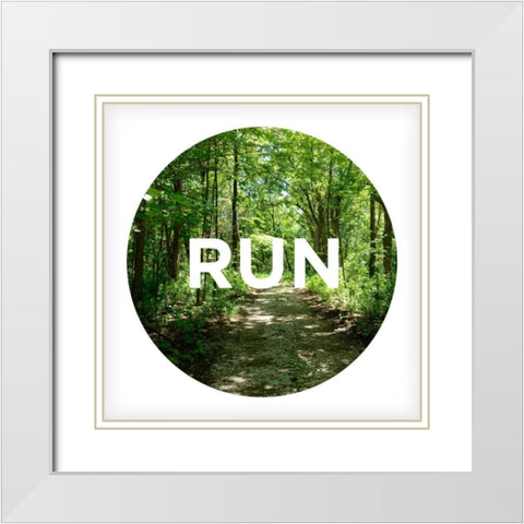 Active Type II White Modern Wood Framed Art Print with Double Matting by Nawrocke, Bruce