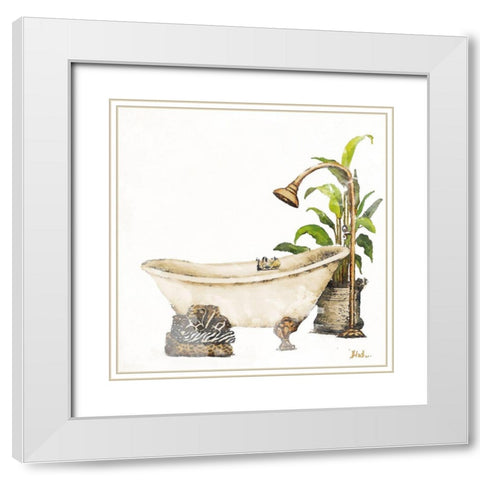 Le Tub II White Modern Wood Framed Art Print with Double Matting by Pinto, Patricia