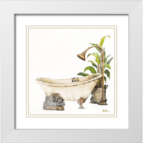 Le Tub II White Modern Wood Framed Art Print with Double Matting by Pinto, Patricia