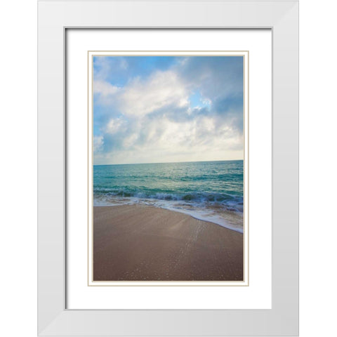 Cool Beach II White Modern Wood Framed Art Print with Double Matting by Bryant, Susan