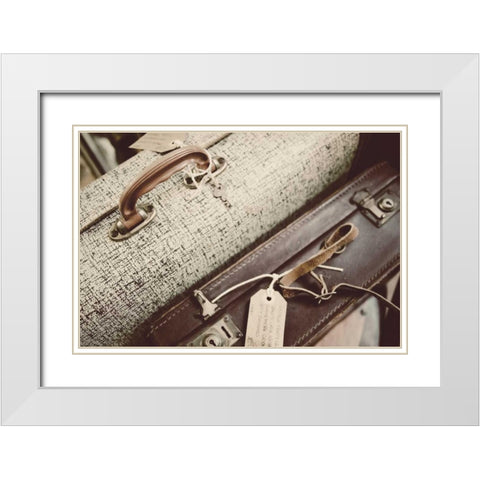Old Travelers White Modern Wood Framed Art Print with Double Matting by Peck, Gail