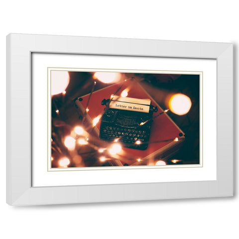 Letter to Santa White Modern Wood Framed Art Print with Double Matting by Poynter, Kelly