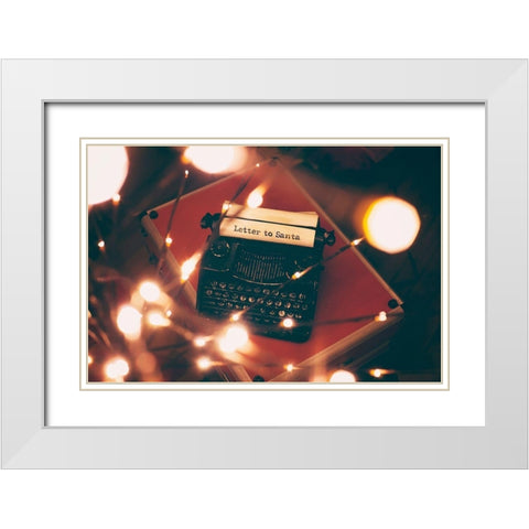 Letter to Santa White Modern Wood Framed Art Print with Double Matting by Poynter, Kelly