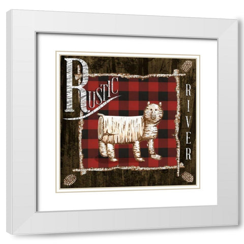Rustic Birch Trail IV White Modern Wood Framed Art Print with Double Matting by Ritter, Gina