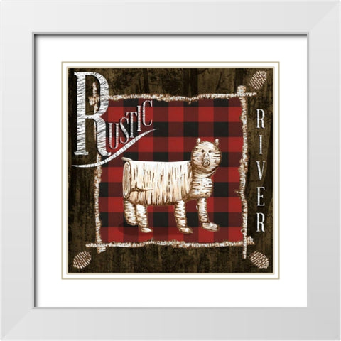 Rustic Birch Trail IV White Modern Wood Framed Art Print with Double Matting by Ritter, Gina