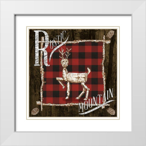 Rustic Birch Trail II White Modern Wood Framed Art Print with Double Matting by Ritter, Gina