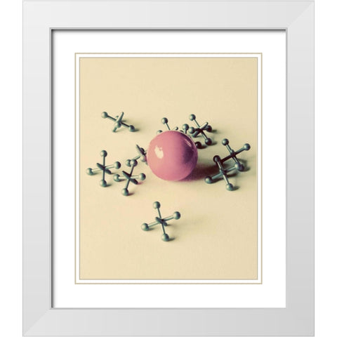 Enjoy the Little Things White Modern Wood Framed Art Print with Double Matting by Peck, Gail