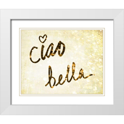 Darling Bella II White Modern Wood Framed Art Print with Double Matting by SD Graphics Studio