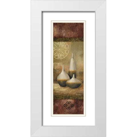 Ivory Vessel I White Modern Wood Framed Art Print with Double Matting by Marcon, Michael