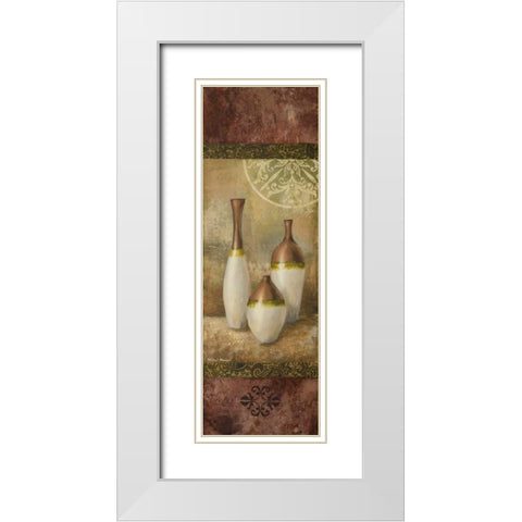 Ivory Vessel II White Modern Wood Framed Art Print with Double Matting by Marcon, Michael
