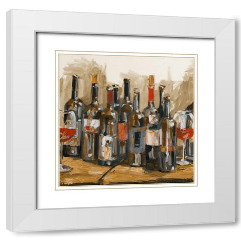 Tuscan Vino White Modern Wood Framed Art Print with Double Matting by French-Roussia, Heather A.