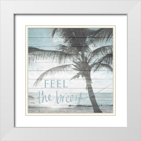 A Day at the Beach White Modern Wood Framed Art Print with Double Matting by Bryant, Susan