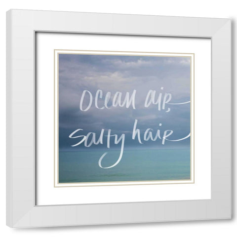 Ocean Air White Modern Wood Framed Art Print with Double Matting by Bryant, Susan