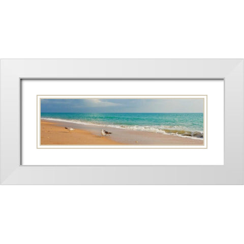 Island Memories I White Modern Wood Framed Art Print with Double Matting by Bryant, Susan