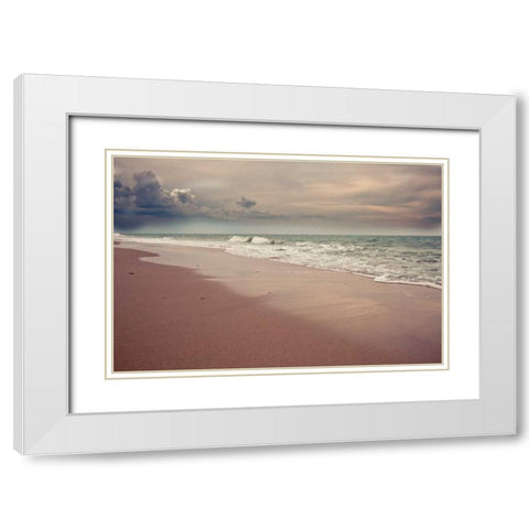 Ocean Afternoon I White Modern Wood Framed Art Print with Double Matting by Bryant, Susan