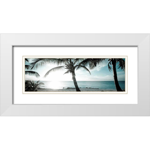 Cool Bimini I White Modern Wood Framed Art Print with Double Matting by Bryant, Susan