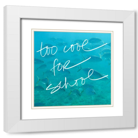 Too Cool White Modern Wood Framed Art Print with Double Matting by Bryant, Susan