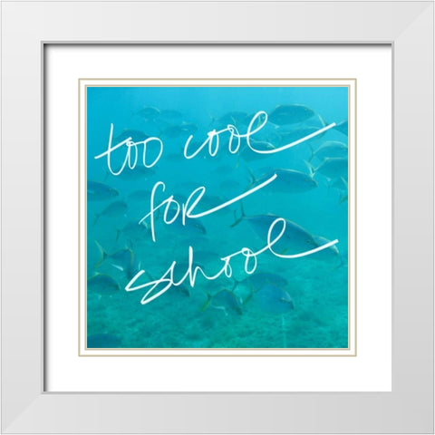 Too Cool White Modern Wood Framed Art Print with Double Matting by Bryant, Susan