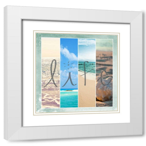 Sea Life White Modern Wood Framed Art Print with Double Matting by Bryant, Susan