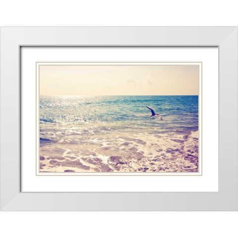 Fly Away White Modern Wood Framed Art Print with Double Matting by Bryant, Susan