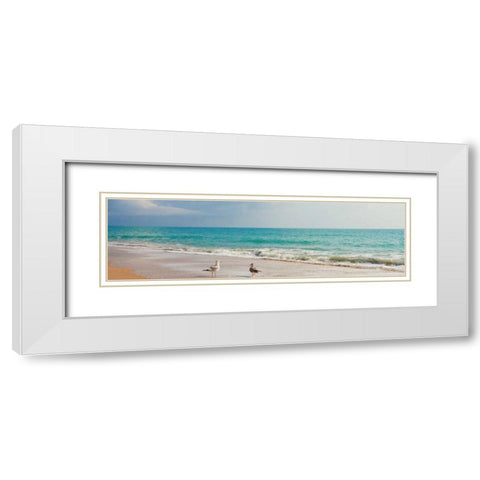 Island Memories II White Modern Wood Framed Art Print with Double Matting by Bryant, Susan