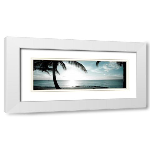 Cool Bimini II White Modern Wood Framed Art Print with Double Matting by Bryant, Susan