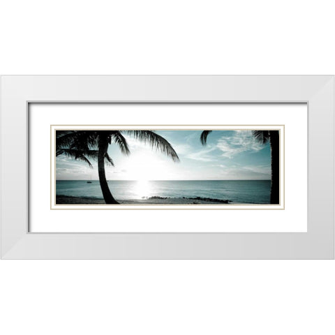 Cool Bimini II White Modern Wood Framed Art Print with Double Matting by Bryant, Susan