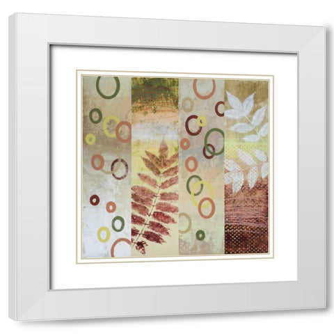 Natural Order II White Modern Wood Framed Art Print with Double Matting by Marcon, Michael