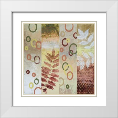 Natural Order II White Modern Wood Framed Art Print with Double Matting by Marcon, Michael