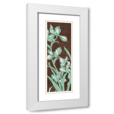 Brown Cattelyas Panel White Modern Wood Framed Art Print with Double Matting by Loreth, Lanie
