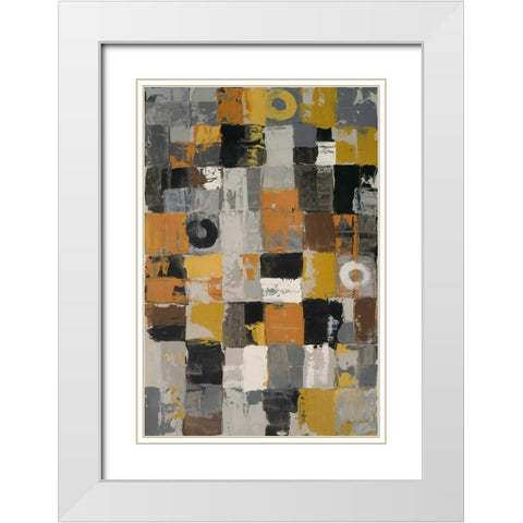 Mid-Town I White Modern Wood Framed Art Print with Double Matting by Loreth, Lanie