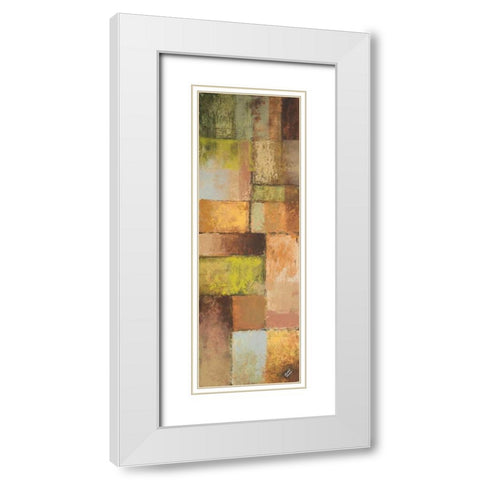 Autumn Mixtures I White Modern Wood Framed Art Print with Double Matting by Marcon, Michael