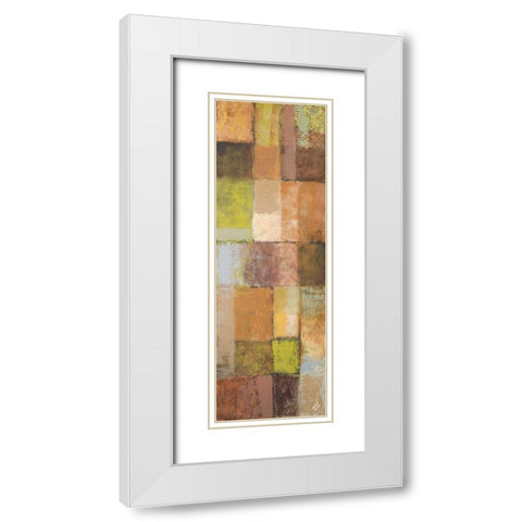 Autumn Mixtures II White Modern Wood Framed Art Print with Double Matting by Marcon, Michael