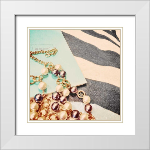 On my Mind White Modern Wood Framed Art Print with Double Matting by Acosta