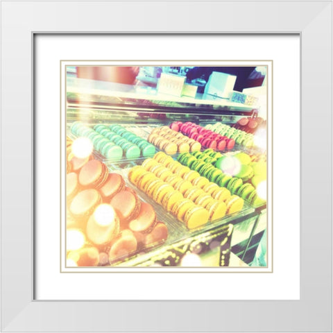 Tasty Treats White Modern Wood Framed Art Print with Double Matting by Acosta