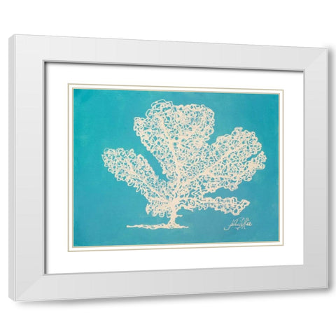 White Coral I White Modern Wood Framed Art Print with Double Matting by DeRice, Julie