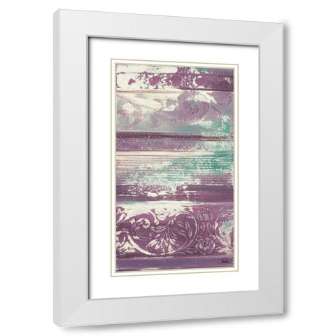 Radiant Sophistication II White Modern Wood Framed Art Print with Double Matting by Pinto, Patricia