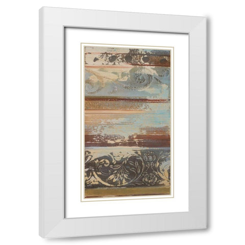 Antique Sophistication II White Modern Wood Framed Art Print with Double Matting by Pinto, Patricia