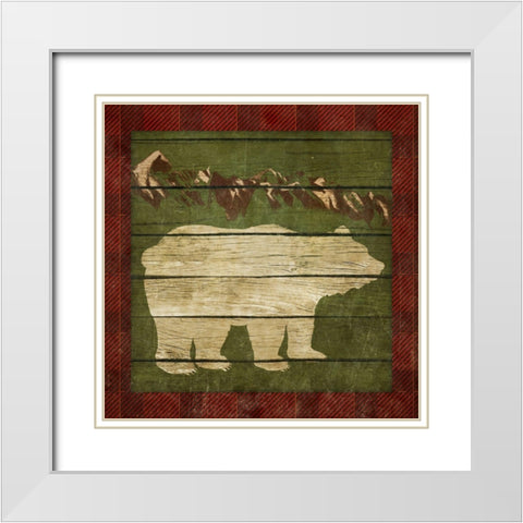 Rustic Nature on Plaid I White Modern Wood Framed Art Print with Double Matting by Metz, Andi