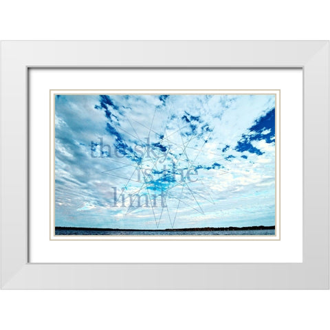 The Sky is the LImit White Modern Wood Framed Art Print with Double Matting by Nawrocke, Bruce