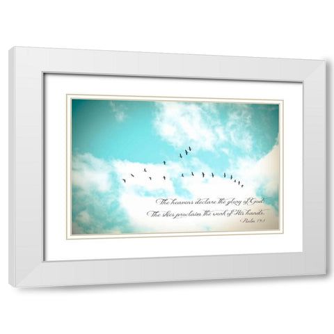 His Hands White Modern Wood Framed Art Print with Double Matting by Poynter, Kelly