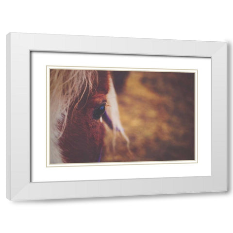 The Eye White Modern Wood Framed Art Print with Double Matting by Poynter, Kelly