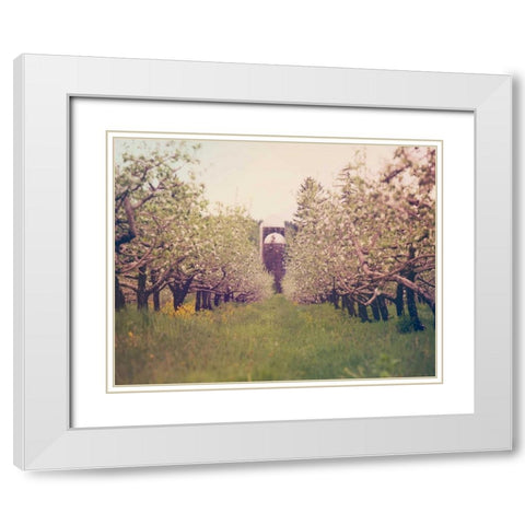 Silo View White Modern Wood Framed Art Print with Double Matting by Poynter, Kelly