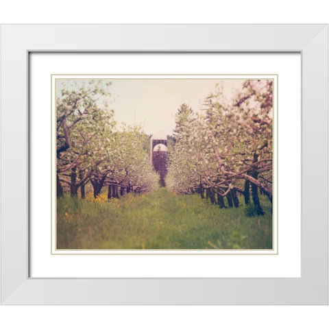 Silo View White Modern Wood Framed Art Print with Double Matting by Poynter, Kelly